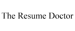 THE RESUME DOCTOR