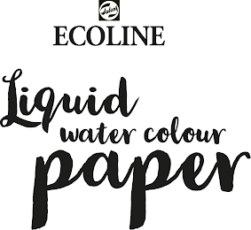 TALENS ECOLINE LIQUID WATER COLOUR PAPER