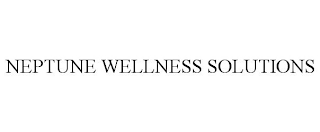 NEPTUNE WELLNESS SOLUTIONS