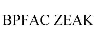 BPFAC ZEAK