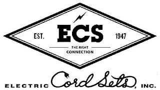 EST. ECS 1947 THE RIGHT CONNECTION ELECTRIC CORD SETS, INC.