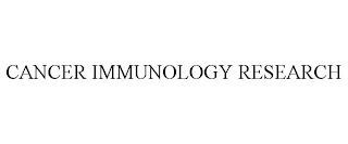 CANCER IMMUNOLOGY RESEARCH