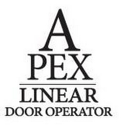 A PEX LINEAR DOOR OPERATOR