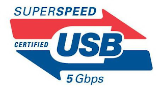 SUPERSPEED CERTIFIED USB 5 GBPS