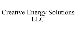 CREATIVE ENERGY SOLUTIONS LLC