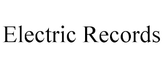 ELECTRIC RECORDS