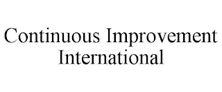 CONTINUOUS IMPROVEMENT INTERNATIONAL