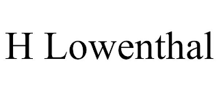 H LOWENTHAL