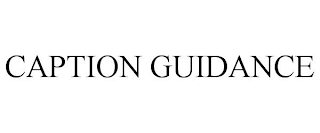 CAPTION GUIDANCE