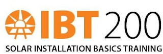 IBT 200 SOLAR INSTALLATION BASICS TRAINING