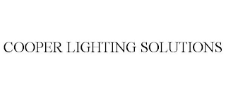 COOPER LIGHTING SOLUTIONS