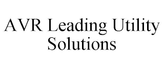 AVR LEADING UTILITY SOLUTIONS