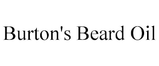 BURTON'S BEARD OIL