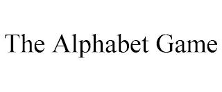 THE ALPHABET GAME