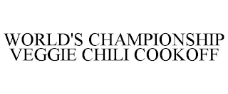 WORLD'S CHAMPIONSHIP VEGGIE CHILI COOKOFF