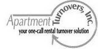 APARTMENT TURNOVERS, INC. YOUR ONE-CALL RENTAL TURNOVER SOLUTION