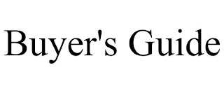 BUYER'S GUIDE