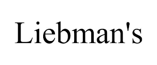 LIEBMAN'S