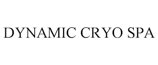 DYNAMIC CRYO SPA