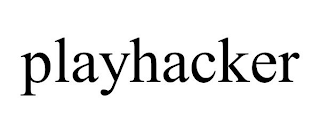 PLAYHACKER