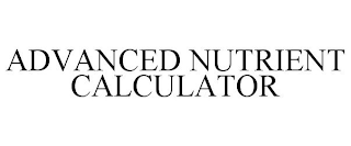 ADVANCED NUTRIENT CALCULATOR