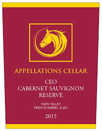 APPELLATIONS CELLAR ,CEO, CABERNET SAUVIGNON ,RESERVE, NAPA NAPA VALLEY,FRENCH BARREL AGED, 2014