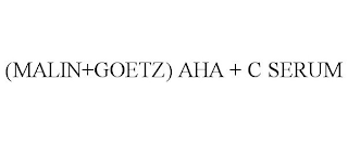 (MALIN+GOETZ) AHA + C SERUM