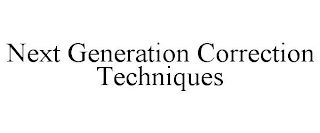 NEXT GENERATION CORRECTION TECHNIQUES