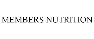 MEMBERS NUTRITION