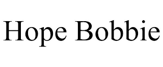 HOPE BOBBIE