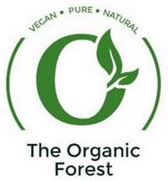 O THE ORGANIC FOREST VEGAN · PURE · NATURAL