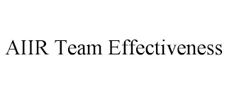 AIIR TEAM EFFECTIVENESS