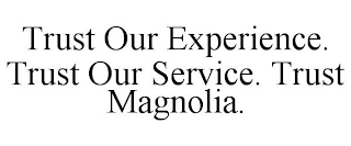 TRUST OUR EXPERIENCE. TRUST OUR SERVICE. TRUST MAGNOLIA HOME INSPECTIONS.