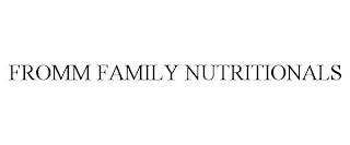 FROMM FAMILY NUTRITIONALS
