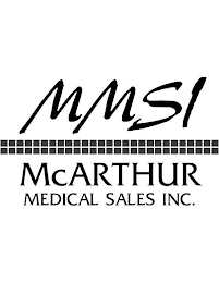 MMSI MCARTHUR MEDICAL SALES INC.