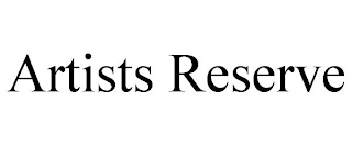 ARTISTS RESERVE