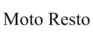 MOTO RESTO