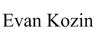 EVAN KOZIN