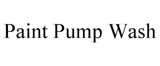 PAINT PUMP WASH