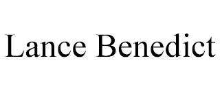 LANCE BENEDICT