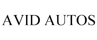 AVID AUTOS
