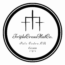 TRIPLE CROSS HAT CO.  PALO CEDRO, CA EST. 2019