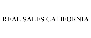 REAL SALES CALIFORNIA
