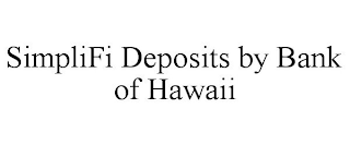 SIMPLIFI DEPOSITS BY BANK OF HAWAII