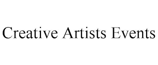 CREATIVE ARTISTS EVENTS