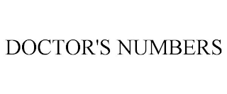 DOCTOR'S NUMBERS