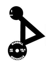 STANDARD BARBELL 45 LBS 20.4 KG