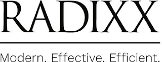 RADIXX MODERN. EFFECTIVE. EFFICIENT.