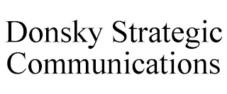 DONSKY STRATEGIC COMMUNICATIONS