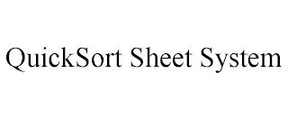 QUICKSORT SHEET SYSTEM